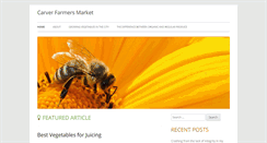 Desktop Screenshot of carverfarmersmarket.org