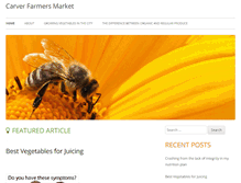 Tablet Screenshot of carverfarmersmarket.org